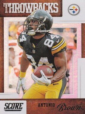 Antonio Brown - 2019 Panini-Score Football Throwbacks Card